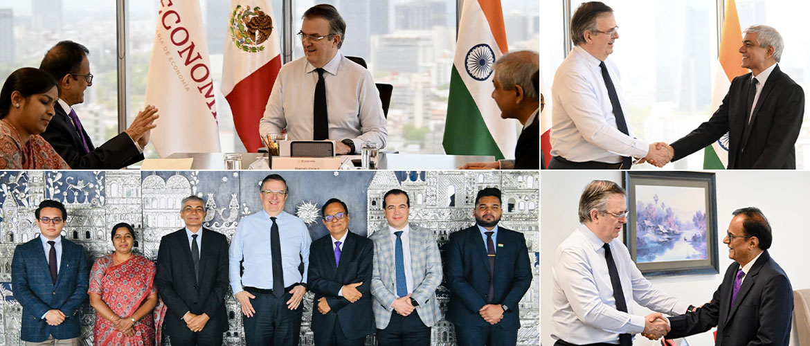 A Productive Meeting between Dr. Ajay Kumar Sood, Principal Scientific Advisor to the Government of India and H.E. Mr. Marcelo Ebrard, Hon???ble Minister of Economy of Mexico 12.05.2025