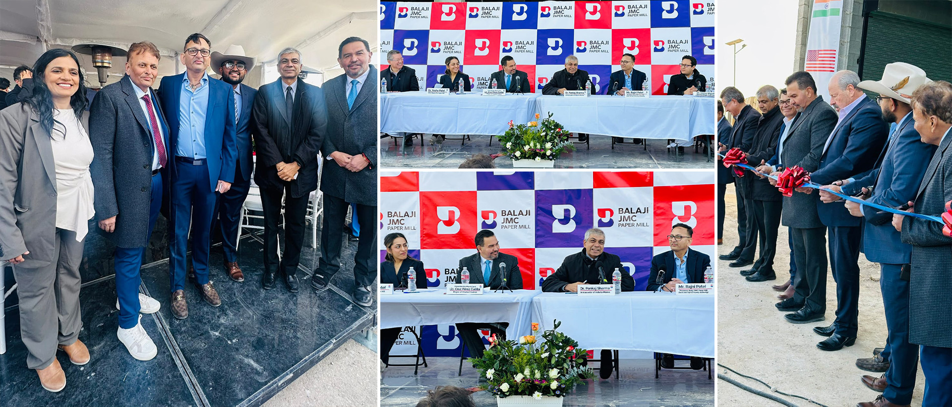 Inauguration of the new facility of Balaji JMC paper mill, first Indian paper mill in Mexico, located in Ciudad Juarez 18.01.2025