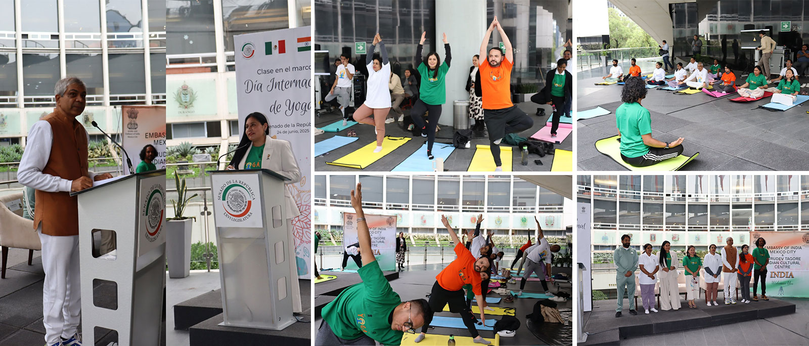 Participated in a special event organized on the International Yoga Day by the Embassy of India and the Senate of the Republic of Mexico 25.06.2025