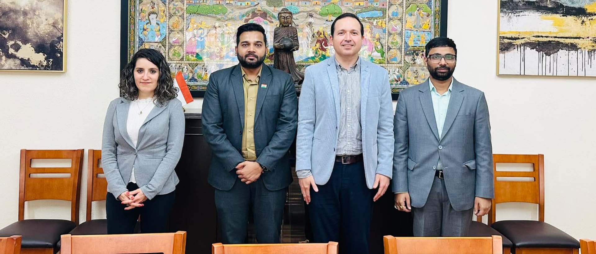 Meeting between the Commercial Representatives of the Embassy and Mr. Salvador Suarez from GPerspective Company 21.02.2025