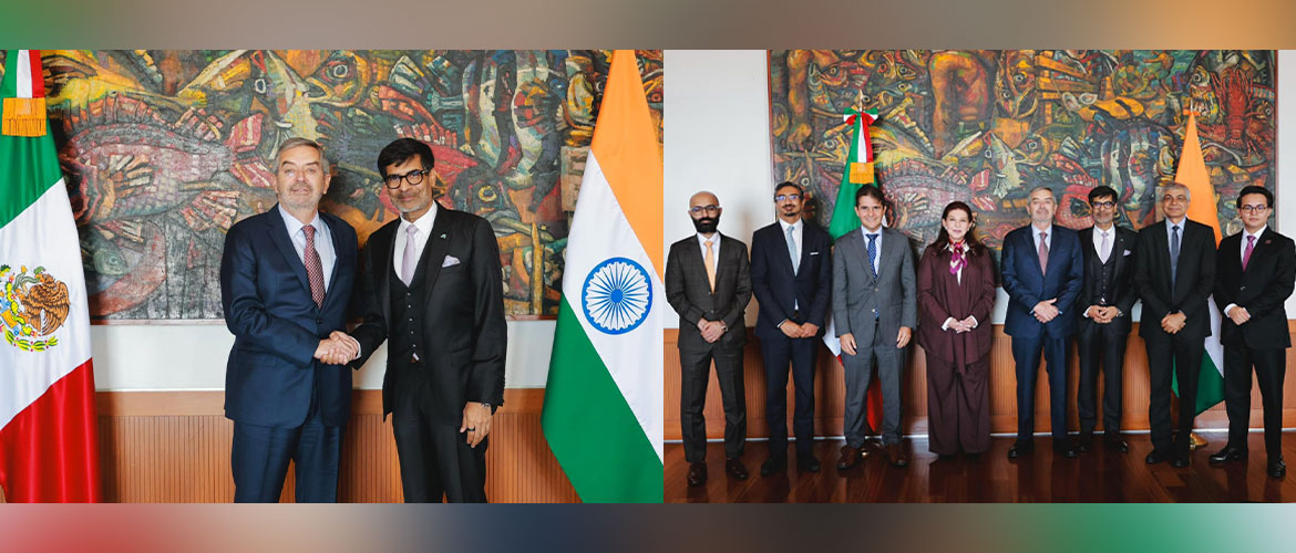 Meeting with Dr. Samir Saran, President, ORF and H.E. Dr. Juan Ram??n de la Fuente, Foreign Minister of Mexico for upcoming Raisina Dialouge in M??rida in Yucat??n 29.07.2025