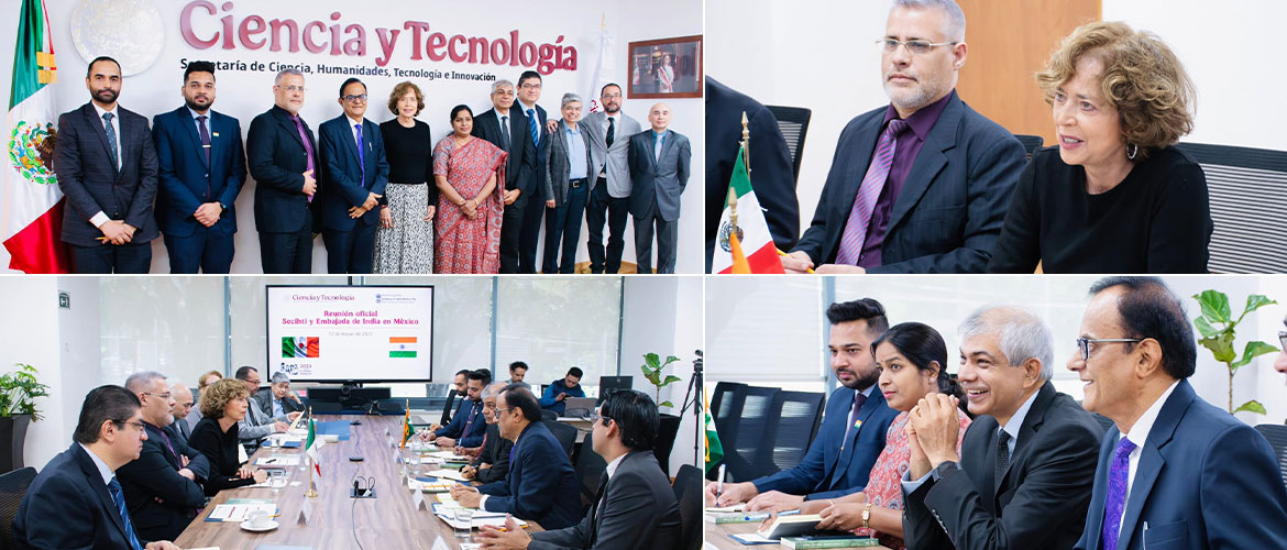 Principal Scientific Advisor to the Government of India, Dr. Ajay Kumar Sood in a Meeting with H.E. Ms. Rosaura Ruiz, Hon???ble Minister of Science, Technology, Innovation and Humanities of Mexico 12.05.2025