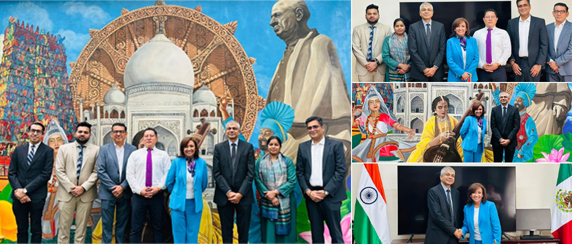 Hon'ble Governor of Tlaxcala, H.E. Ms. Lorena Cisneros in Embassy for a Meeting with the Ambassador 26.05.2025