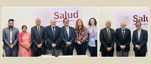 Prof. Ajay Kumar Sood, Principal Scientific Adviser to the Government of India in a Meeting with H.E. Dr. David Kurtenbach, Hon'ble Minister of Health of Mexico 13.05.2025