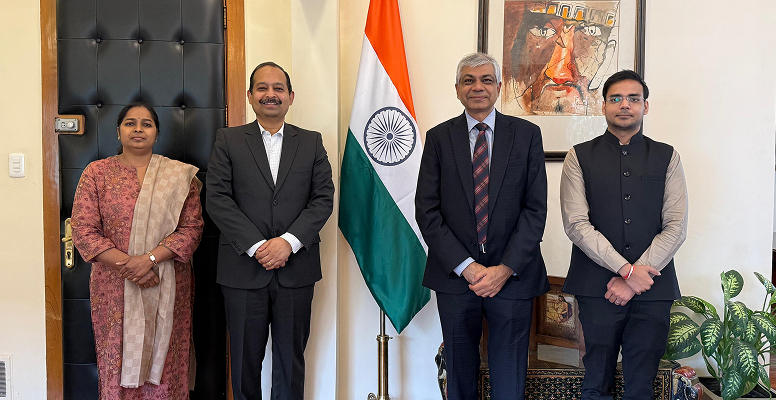 The Ambassador met Mr. Sangram Sahoo, Country Head of TCS in Mexico, and discussed expanding the company’s footprint and India–Mexico collaboration in emerging technologies, with emphasis on women’s participation in the tech sector 13.03.2026