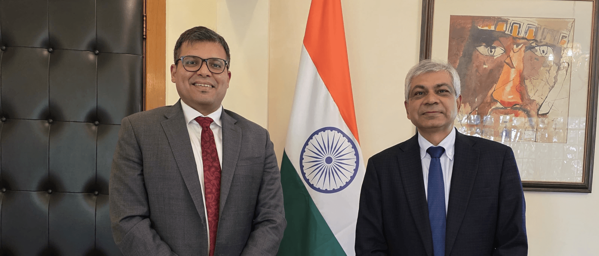 Met with Mr. Pramit Joshi, Senior Vice President, Credlix, to discuss the upcoming India–Mexico Chemical Business Forum &amp; Buyer-Seller Meet 2026 and opportunities to strengthen bilateral trade and investment 12 June 2026