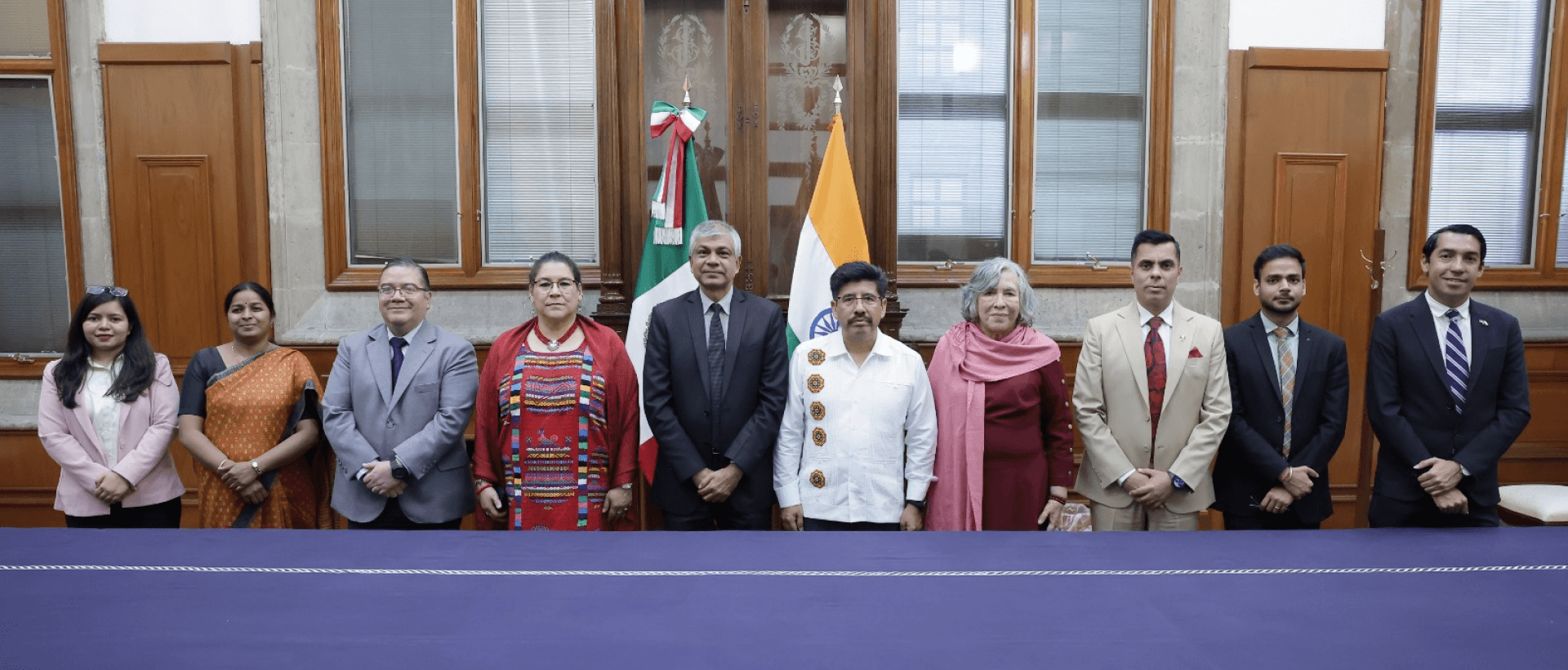 Visited the Supreme Court of Justice of the Nation and met Hon'ble President Justice Hugo Aguilar Ortiz, Hon'ble Justices and senior officials to discuss avenues for strengthening India–Mexico cooperation in the judicial sector, including institutional collaboration and the exchange of best practices 25 June 2026