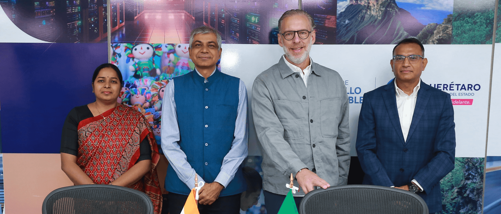 Met H.E. Mr. Marco del Prete, Minister of Sustainable Development, Government of Querétaro, and Mr. Kamlesh Sharma, Founder & CEO, Kognivera to discuss investment opportunities and technology collaboration in Querétaro 07 August 2026