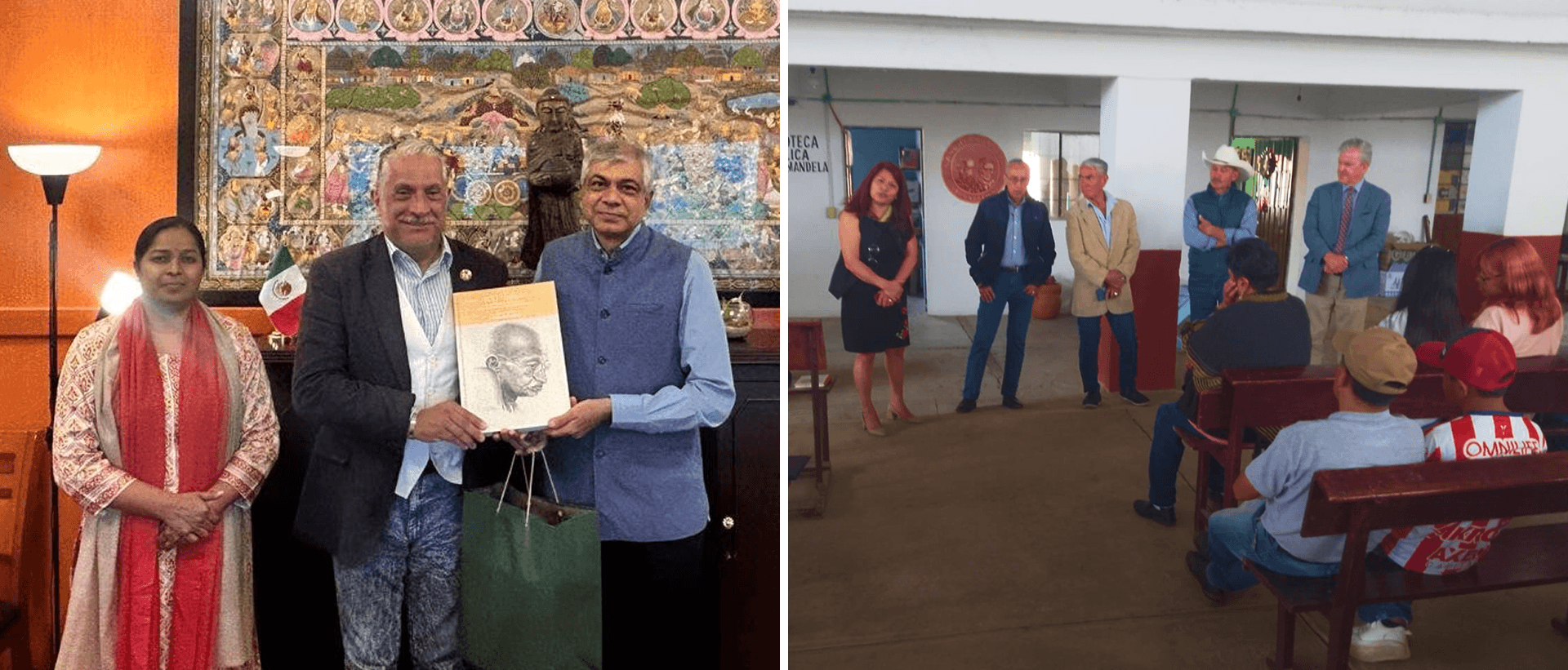 Honoured to contribute 15 books on Mahatma Gandhi to the newly established Gandhi–Mandela Public Library in San Lorenzo Nenamicoyan, State of Mexico, a humble effort towards keeping Gandhi’s message of peace and non-violence accessible to future generations 13 August 2026