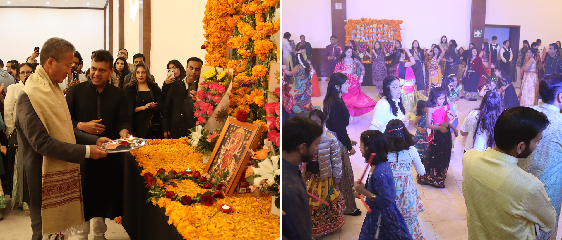 The Embassy of India, Mexico, in collaboration with the Indian Association of Mexico, celebrated the auspicious festival of Navratri.